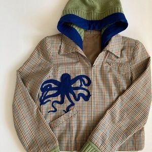 Octopus jacket - cropped, vintage, one of a kind
